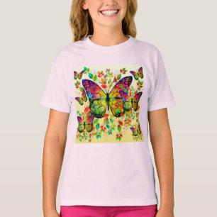 VLINDERS IN DE LENTE KLEURRIJK NATUUR T-SHIRT