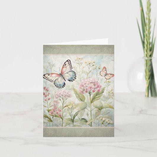 Vlinders in de tuin  Kijk Note Kaart 1 (Voorkant)