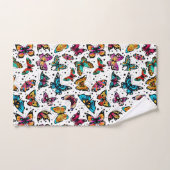 Vlinders in kleur bad handdoek (Handdoek)