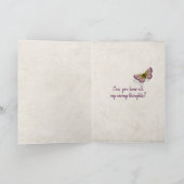 vlinders in tropische tuin voor beterschap kaart (Binnen)