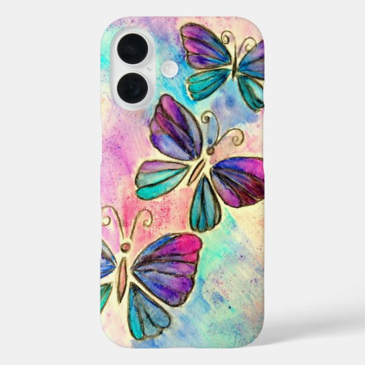 Vlinders iPhone Case (Achterkant)