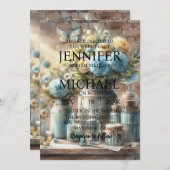 Vlinders klassieke bruiloft uitnodigingen (Voorkant / Achterkant)