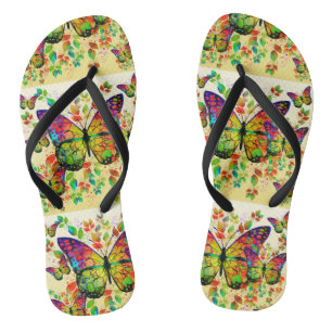 VLINDERS KLEURRIJK NATUUR IN DE LENTE TEENSLIPPERS