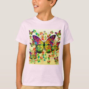 VLINDERS KLEURRIJKE NATUUR LENTE T-SHIRT