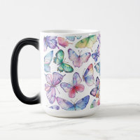 Vlinders Magische Kleur Veranderende Mok