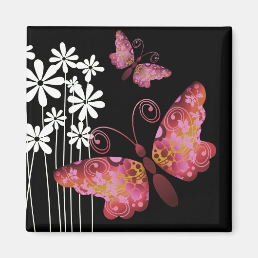 " vlinders" (mauve) van Cheryl Daniels Magneet (Voorkant)