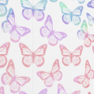 Vlinders Meisje Schattige Wit Pastel Paarse Roze Behang