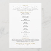 Vlinders Memorial begrafenisopdracht Programma (Achterkant)