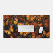 Vlinders, monarchen en wilde bloemen bureaumat (Keyboard & Muis)