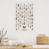 Vlinders - Naturalist's Library Poster (Keuken)