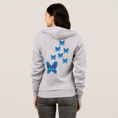 Vlinders natuur hoodie (Achterkant volledig)