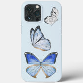 Vlinders op een iPhone Case (B) (Achterkant)