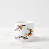 Vlinders op een tak espresso kop (Voorkant)