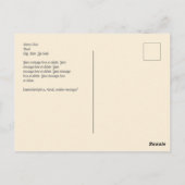  vlinders op Franse advertentie, jouw boodschap Briefkaart (Achterkant)