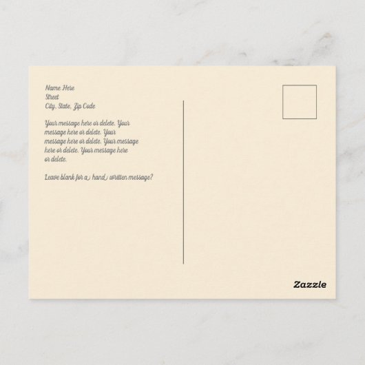  vlinders op Franse advertentie, jouw boodschap Briefkaart (Achterkant)