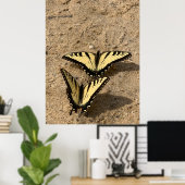 Vlinders op het strand poster (Thuiskantoor)