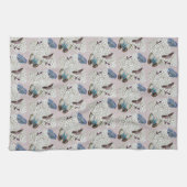 Vlinders op  lavendel theedoek (Horizontaal)