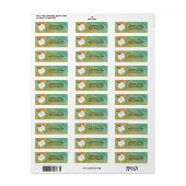 Vlinders op Zuidwest Kleuren met Monogram Etiket (Full Sheet)