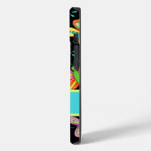 Vlinders op zwarte Whimsy naam gepersonaliseerd Case-Mate iPhone Case (Achterkant / Links)