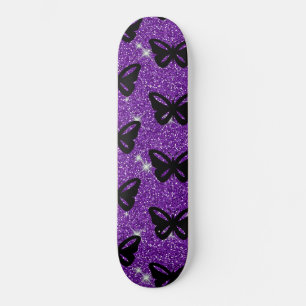 Vlinders Paarse Glitters Vliegen Insecten Dieren Skateboard