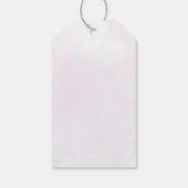 Vlinders Paarse Roze Baby shower Gift Label Cadeaulabel (Achterkant)