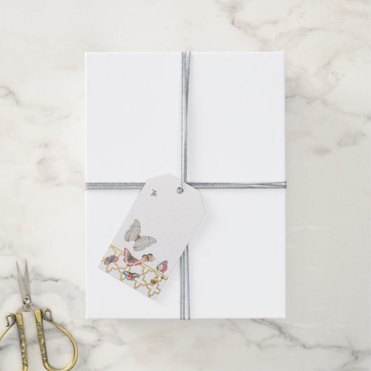 vlinders paascadeau Labels Cadeaulabel (Met Touw)