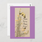  vlinders Pasen Briefkaart (Voorkant / Achterkant)