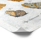 Vlinders Print Download Geel (Hoek)