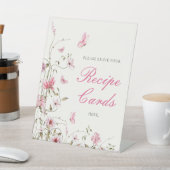 Vlinders Receptkaarten Bruidsfeest Reclamebord Met Voetstuk (Insitu)