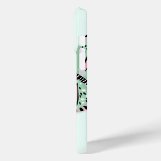 Vlinders roze en groen Case-Mate iPhone case (Achterkant / Links)