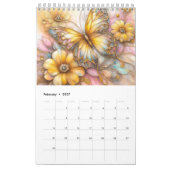 Vlinders schilderij kalender (Feb 2027)