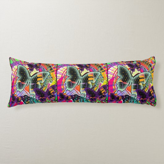 Vlinders te over lichaamskussen (Voorkant)