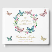 Vlinders Ter Herinnering Memorial Funeral Gastenboek (Voorkant)