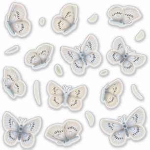  Vlinders Transparant Venster & Spiegel Sticker