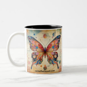 Vlinders van de naam die nieuwe koffie Mok