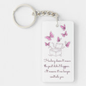 Vlinders van genezing sleutelhanger (Voorkant)