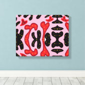 Vlinders van vreugde canvas afdruk (Insitu (Houten vloer))