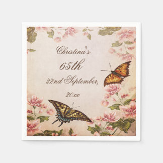 Vlinders & Vintage Amandelbloesem Servetten