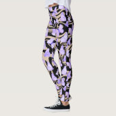 Vlinders Waterverf paarse Leggings (Links)