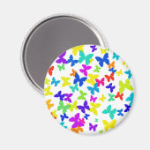 vlinders witte magneet (Voorkant / Achterkant)