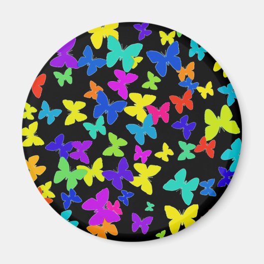 vlinders zwarte magneet (Voorkant)