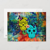 vlinderschedels briefkaart (Voorkant / Achterkant)