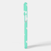 Vlinderschets, aqua en wit Case-Mate iPhone case (Achterkant / Links)