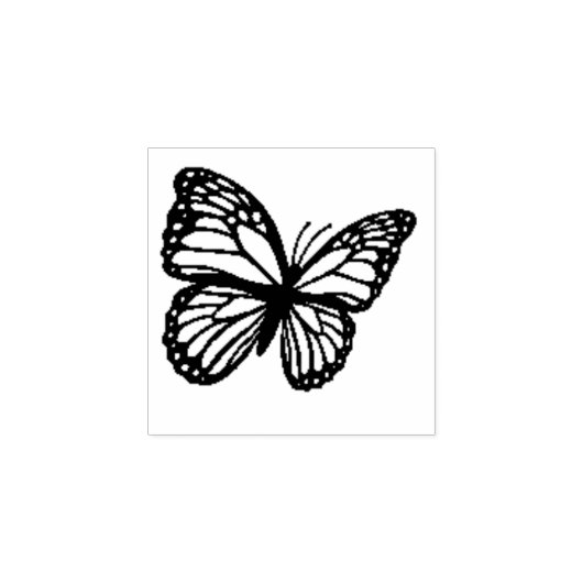 vlinderstijl 	rubberstempel (Afrduk)