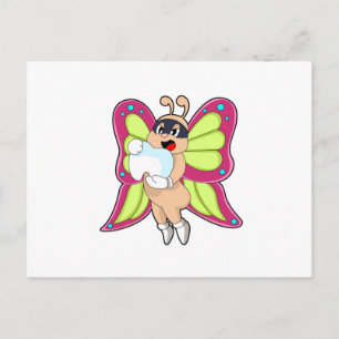 Vlindertandarts Tanden Briefkaart