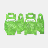 Vlindertekening Aangepaste groene Waterverf Bedankdoosjes (Uitgevouwen)