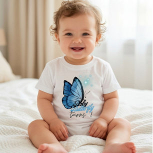 Vlinderthema 1e verjaardag t-shirt