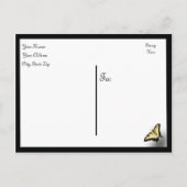 Vlinderthema Save the Date Aankondigingskaart (Achterkant)