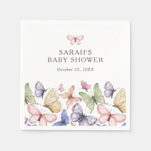 Vlindertje Baby Shower Servet