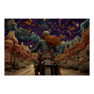 Vlindertocht door het Dreamscape Perfect Poster